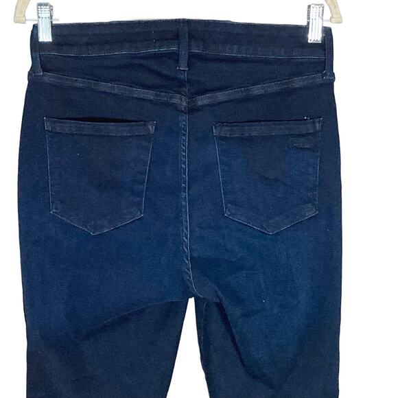 AYR 'The Skinny' Jeans In Jac's Jeans Wash Dark Blue Distressed Stretchy Sz 14 R - Picture 7 of 16